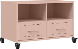 vidaXL - Tv-meubel - 68x39x43,5 - cm - staal - roze