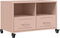 vidaXL - Tv-meubel - 68x39x43,5 - cm - staal - roze