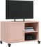 vidaXL - Tv-meubel - 68x39x43,5 - cm - staal - roze