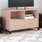 vidaXL - Tv-meubel - 68x39x43,5 - cm - staal - roze