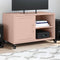 vidaXL - Tv-meubel - 68x39x43,5 - cm - staal - roze