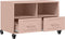vidaXL - Tv-meubel - 68x39x43,5 - cm - staal - roze