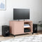 vidaXL - Tv-meubel - 68x39x43,5 - cm - staal - roze