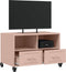 vidaXL - Tv-meubel - 68x39x43,5 - cm - staal - roze