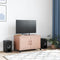 vidaXL - Tv-meubel - 68x39x43,5 - cm - staal - roze