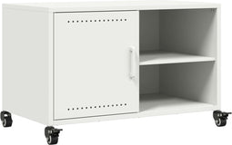 vidaXL - Tv-meubel - 68x39x43,5 - cm - staal - wit