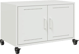 vidaXL - Tv-meubel - 68x39x43,5 - cm - staal - wit