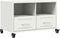 vidaXL - Tv-meubel - 68x39x43,5 - cm - staal - wit