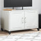 vidaXL - Tv-meubel - 68x39x43,5 - cm - staal - wit