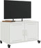 vidaXL - Tv-meubel - 68x39x43,5 - cm - staal - wit