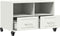vidaXL - Tv-meubel - 68x39x43,5 - cm - staal - wit
