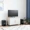 vidaXL - Tv-meubel - 68x39x43,5 - cm - staal - wit