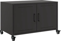 vidaXL - Tv-meubel - 68x39x43,5 - cm - staal - zwart