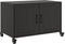 vidaXL - Tv-meubel - 68x39x43,5 - cm - staal - zwart
