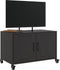 vidaXL - Tv-meubel - 68x39x43,5 - cm - staal - zwart