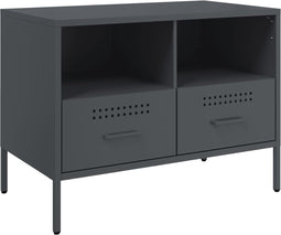 vidaXL - Tv-meubel - 68x39x50,5 - cm - staal - antracietkleurig
