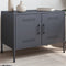 vidaXL - Tv-meubel - 68x39x50,5 - cm - staal - antracietkleurig