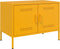 vidaXL - Tv-meubel - 68x39x50,5 - cm - staal - mosterdgeel