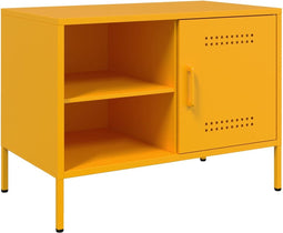 vidaXL - Tv-meubel - 68x39x50,5 - cm - staal - mosterdgeel