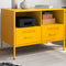 vidaXL - Tv-meubel - 68x39x50,5 - cm - staal - mosterdgeel