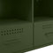 vidaXL - Tv-meubel - 68x39x50,5 - cm - staal - olijfgroen