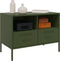 vidaXL - Tv-meubel - 68x39x50,5 - cm - staal - olijfgroen