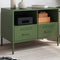 vidaXL - Tv-meubel - 68x39x50,5 - cm - staal - olijfgroen