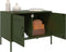 vidaXL - Tv-meubel - 68x39x50,5 - cm - staal - olijfgroen