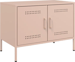 vidaXL - Tv-meubel - 68x39x50,5 - cm - staal - roze