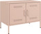 vidaXL - Tv-meubel - 68x39x50,5 - cm - staal - roze