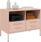 vidaXL - Tv-meubel - 68x39x50,5 - cm - staal - roze