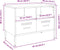 vidaXL - Tv-meubel - 68x39x50,5 - cm - staal - roze