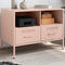 vidaXL - Tv-meubel - 68x39x50,5 - cm - staal - roze