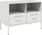 vidaXL - Tv-meubel - 68x39x50,5 - cm - staal - wit