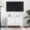 vidaXL - Tv-meubel - 68x39x50,5 - cm - staal - wit