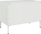 vidaXL - Tv-meubel - 68x39x50,5 - cm - staal - wit