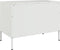 vidaXL - Tv-meubel - 68x39x50,5 - cm - staal - wit