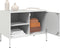 vidaXL - Tv-meubel - 68x39x50,5 - cm - staal - wit