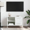 vidaXL - Tv-meubel - 68x39x50,5 - cm - staal - wit