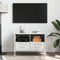 vidaXL - Tv-meubel - 68x39x50,5 - cm - staal - wit