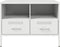 vidaXL - Tv-meubel - 68x39x50,5 - cm - staal - wit