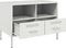 vidaXL - Tv-meubel - 68x39x50,5 - cm - staal - wit