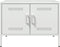 vidaXL - Tv-meubel - 68x39x50,5 - cm - staal - wit