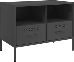 vidaXL - Tv-meubel - 68x39x50,5 - cm - staal - zwart