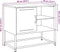 vidaXL - Tv-meubel - 68x39x60,5 - cm - staal - mosterdgeel