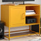 vidaXL - Tv-meubel - 68x39x60,5 - cm - staal - mosterdgeel