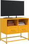 vidaXL - Tv-meubel - 68x39x60,5 - cm - staal - mosterdgeel