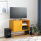 vidaXL - Tv-meubel - 68x39x60,5 - cm - staal - mosterdgeel