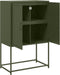 vidaXL - Tv-meubel - 68x39x60,5 - cm - staal - olijfgroen