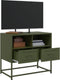 vidaXL - Tv-meubel - 68x39x60,5 - cm - staal - olijfgroen